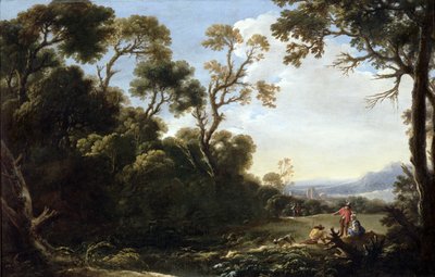 Wooded Landscape by Salvator Rosa